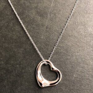 TIFFANY Authentic Silver Heart Necklace